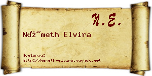 Németh Elvira névjegykártya