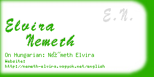 elvira nemeth business card